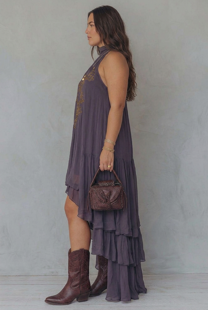 Ula | Embroidered Maxi Dress