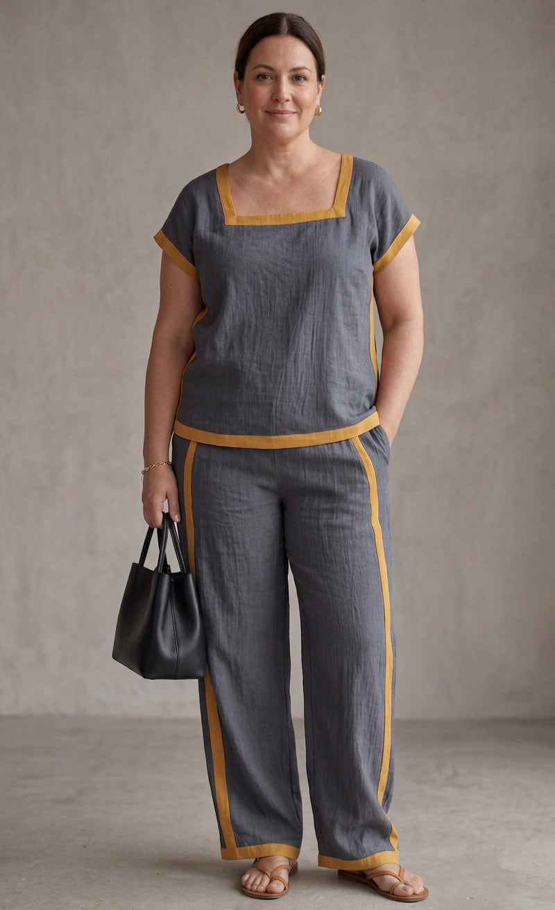 Tova - Linen Co-ord Set Elegant Two-Piece