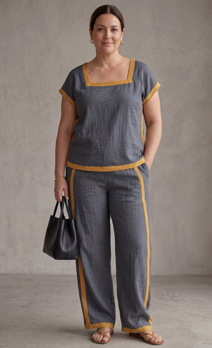 Tova - Linen Co-ord Set Elegant Two-Piece