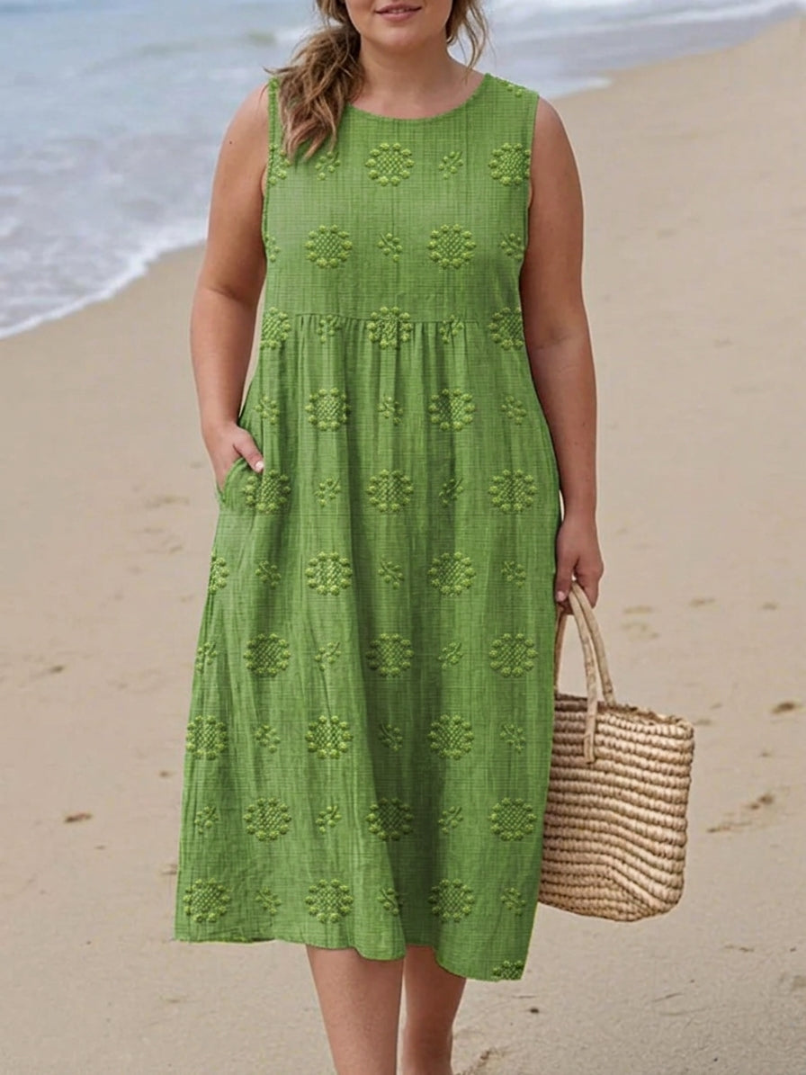 Astrid Embroidered Midi Dress