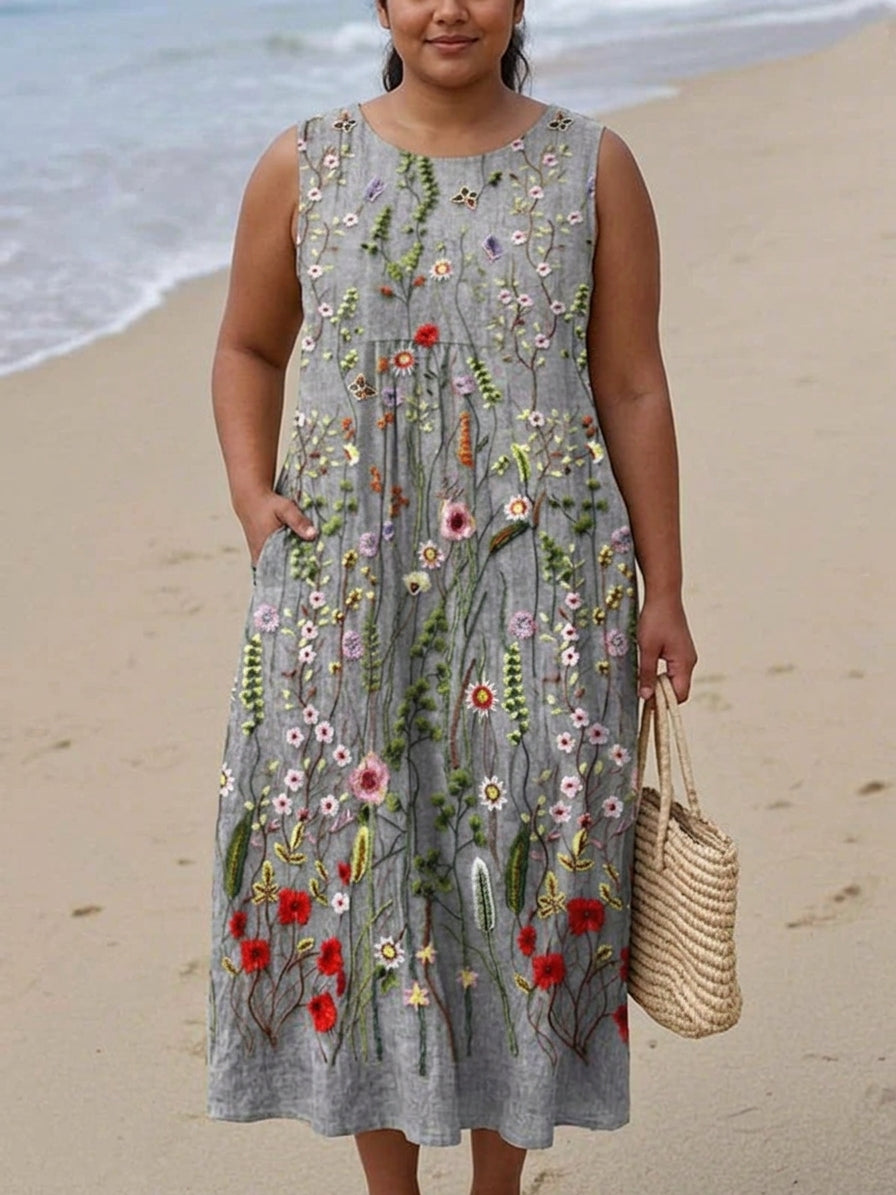 Magnolia Wildflower Midi Dress