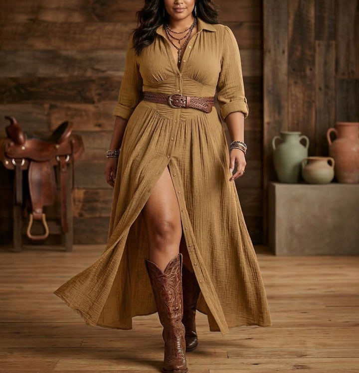 Vael | Belted Dress