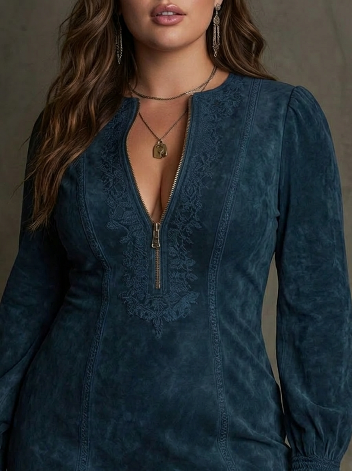 Laisa | Suede Mini Dress