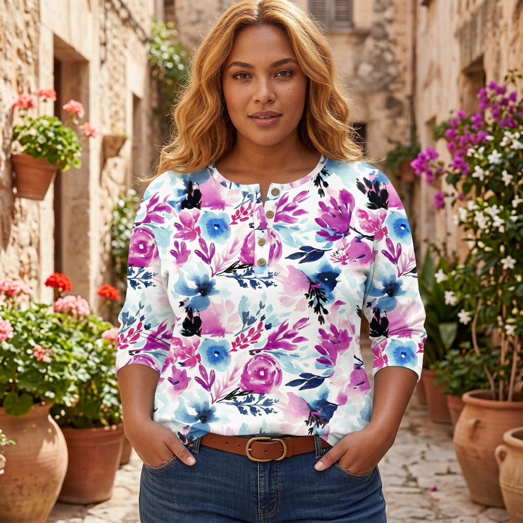 Clemence | Vintage Garden Floral Print Women&