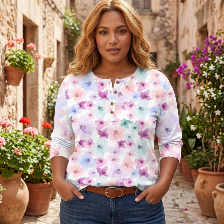 Clemence | Vintage Garden Floral Print Women&