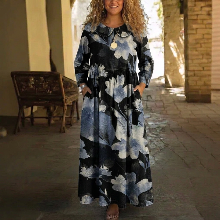 Eulalia Denim Maxi Dress