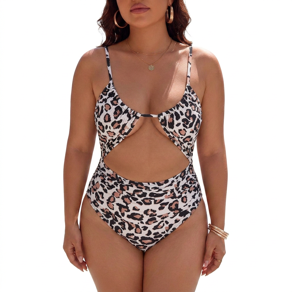 Nia | One-Piece Cut-Out Monokini with Ruched Bust