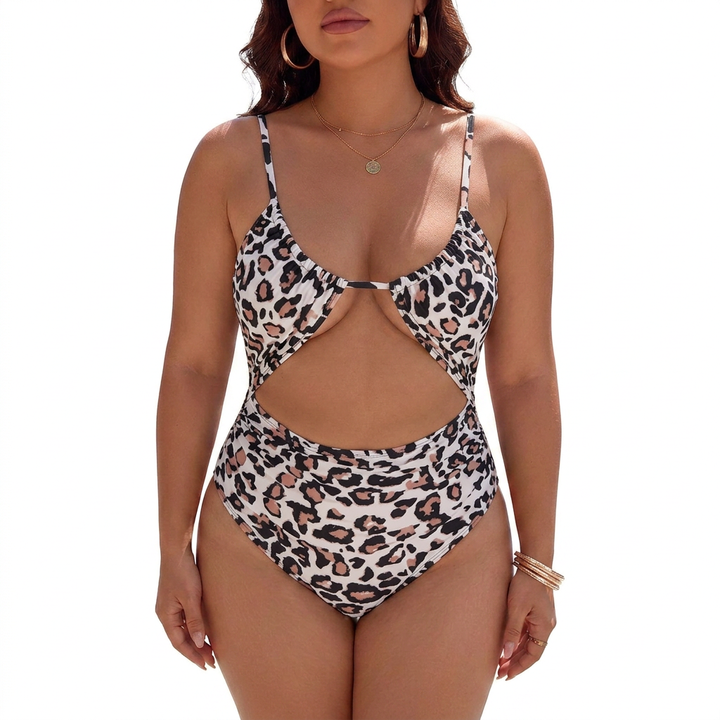 Nia | One-Piece Cut-Out Monokini with Ruched Bust