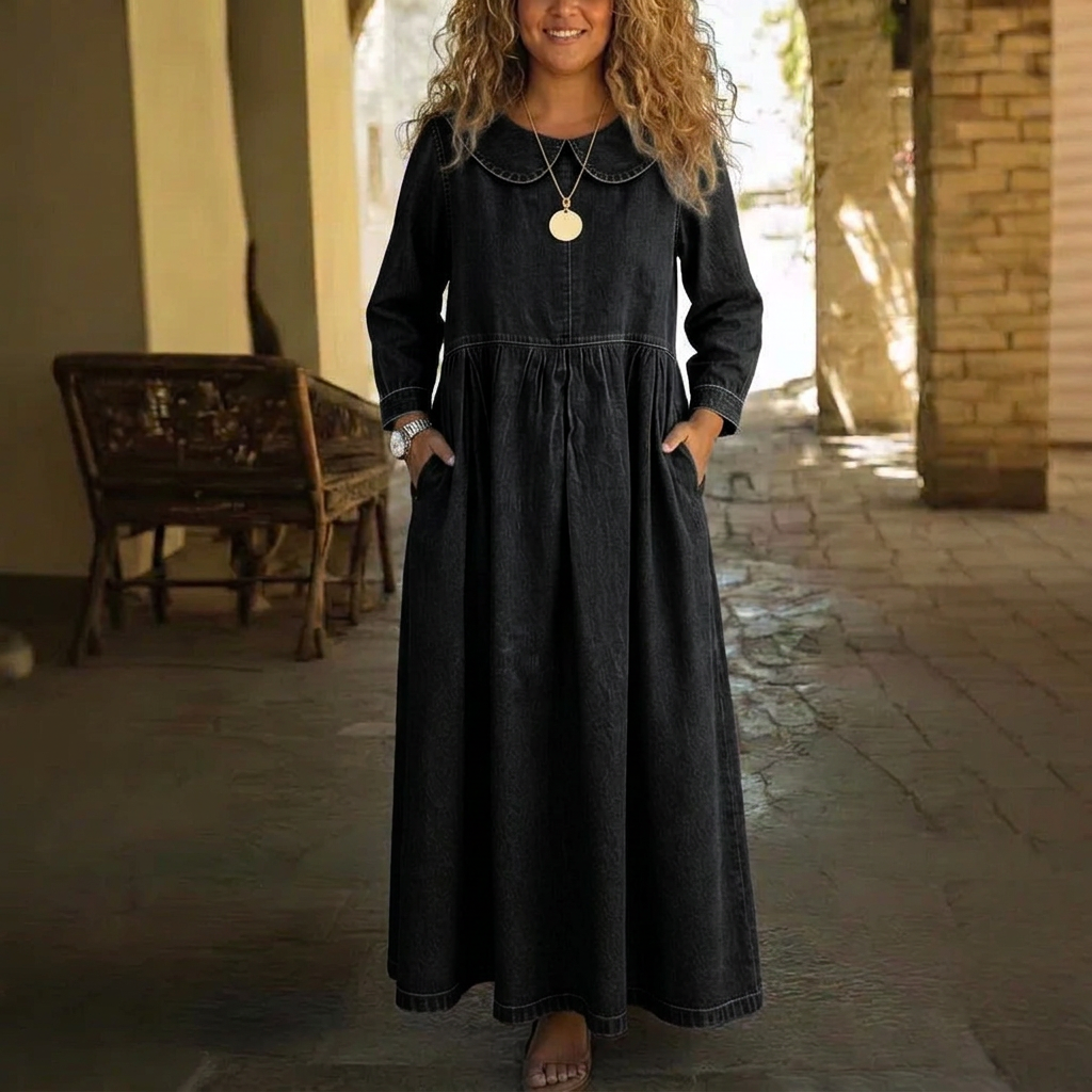 Eulalia Denim Maxi Dress