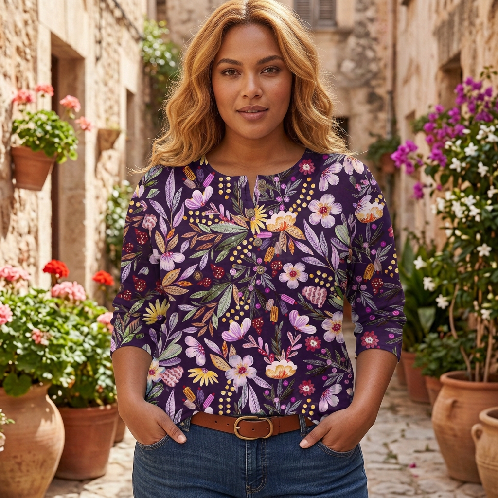 Clemence | Vintage Garden Floral Print Women&