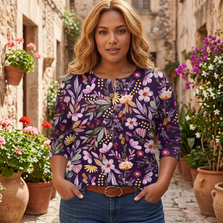 Clemence | Vintage Garden Floral Print Women&