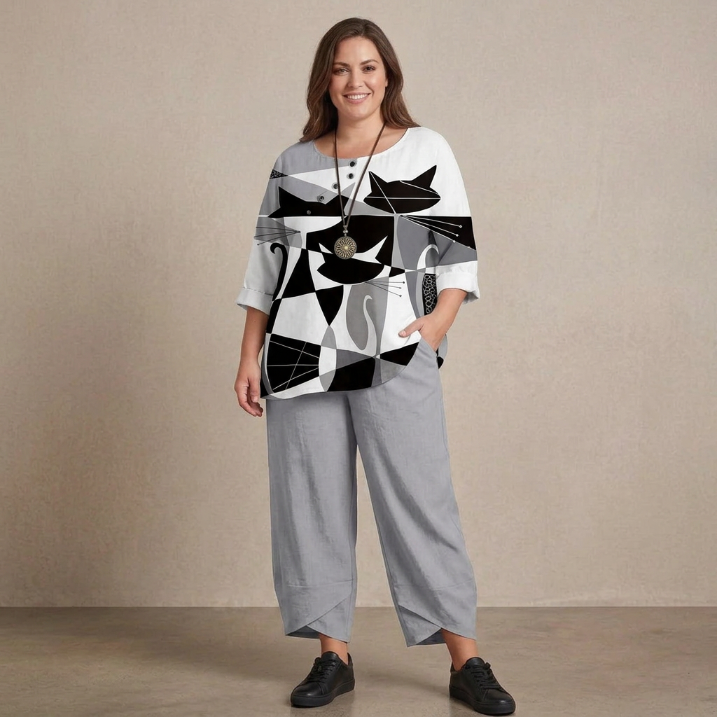 Lottie Botanical Print Set: Easy Everyday Comfort