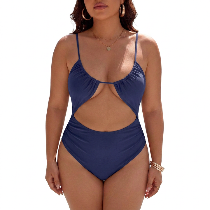 Nia | One-Piece Cut-Out Monokini with Ruched Bust