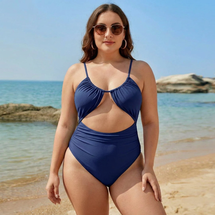 Nia | One-Piece Cut-Out Monokini with Ruched Bust