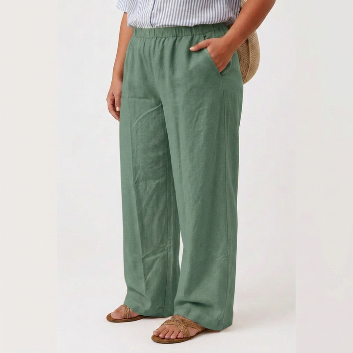 Ingrid | Relaxed Wide-Leg Pants With Side Pockets
