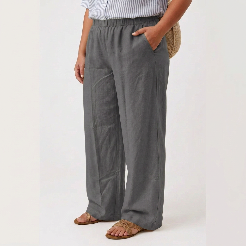 Ingrid | Relaxed Wide-Leg Pants With Side Pockets