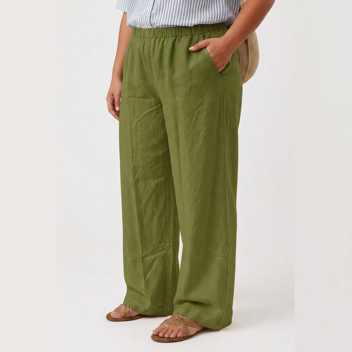 Ingrid | Relaxed Wide-Leg Pants With Side Pockets