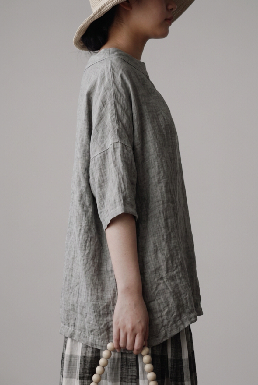 Viktoria┃Oversized vintage tunic with boat neck