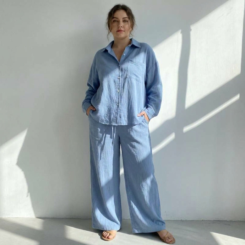 Cosima - Women’s Cotton Two-Piece Set
