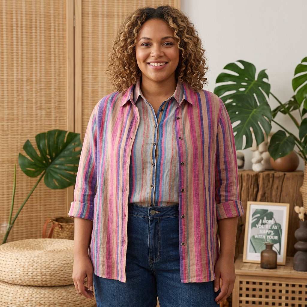 Jessamine - Cotton Digital Printed Comfort Shirt