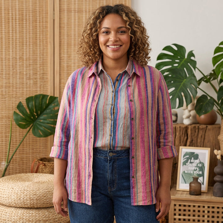 Jessamine - Cotton Digital Printed Comfort Shirt