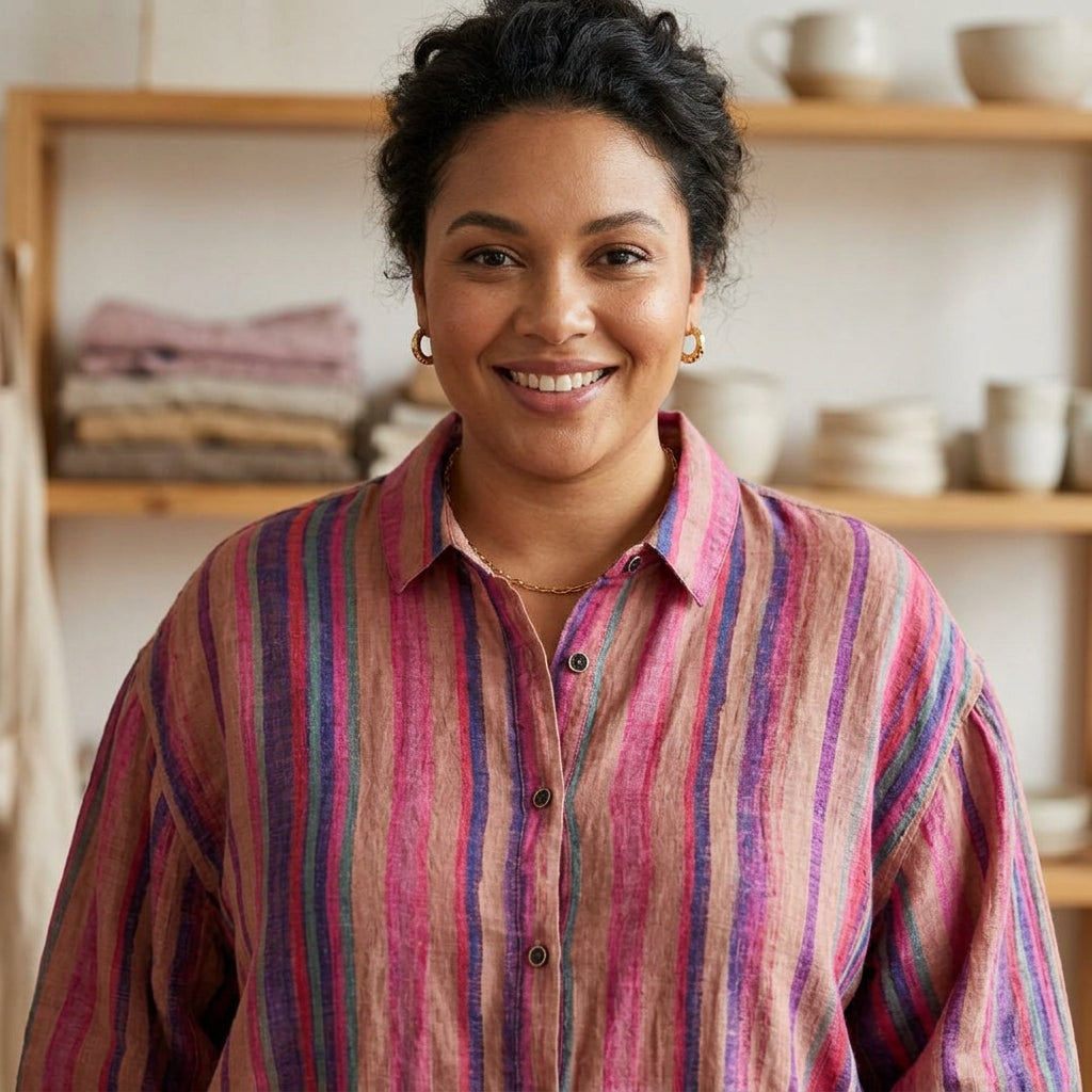 Jessamine - Cotton Digital Printed Comfort Shirt