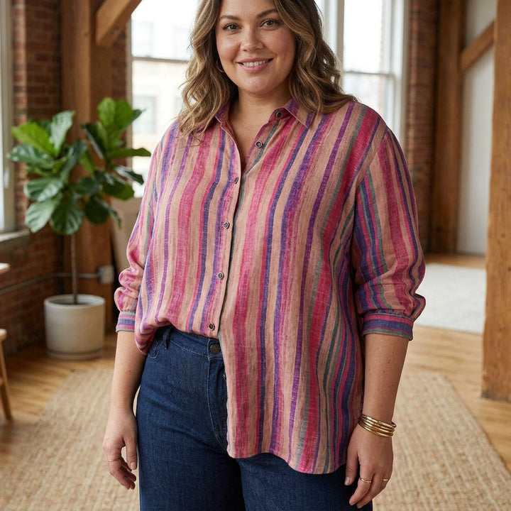 Jessamine - Cotton Digital Printed Comfort Shirt