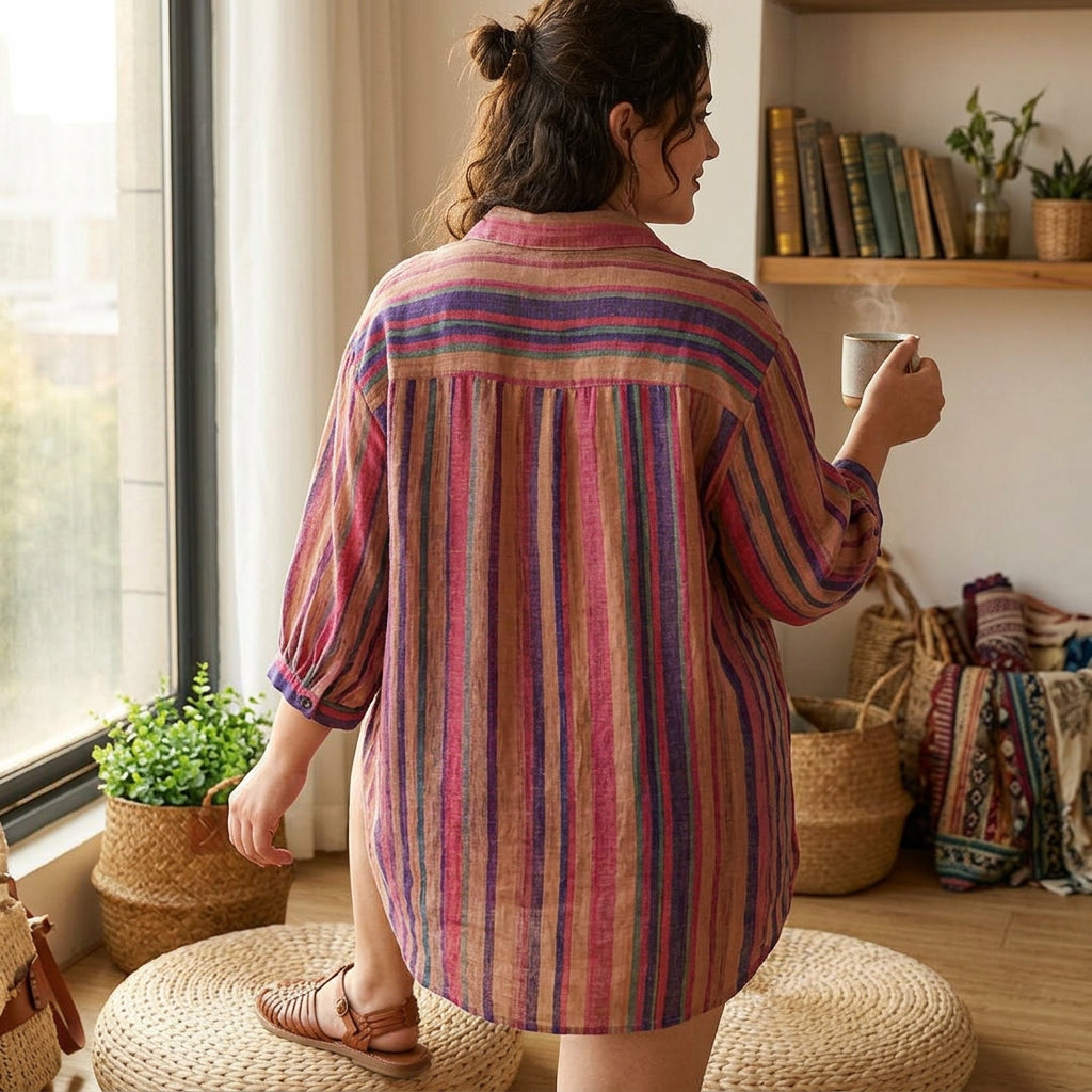 Jessamine - Cotton Digital Printed Comfort Shirt