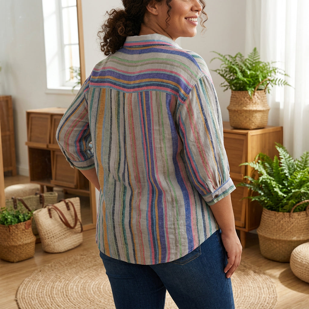 Jessamine - Cotton Digital Printed Comfort Shirt