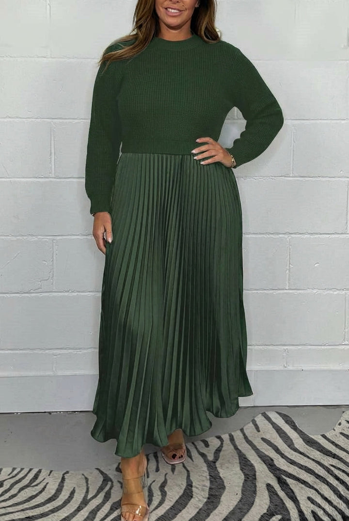 Esmé - Maxi dress with sweater and pleated skirt