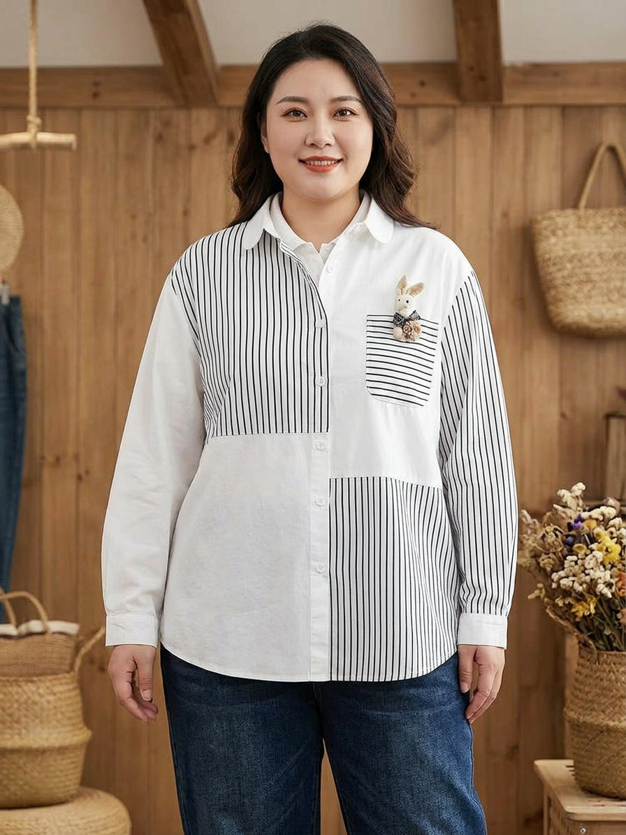 Floriane - Pure Cotton Women’s Digital Printed Shirt