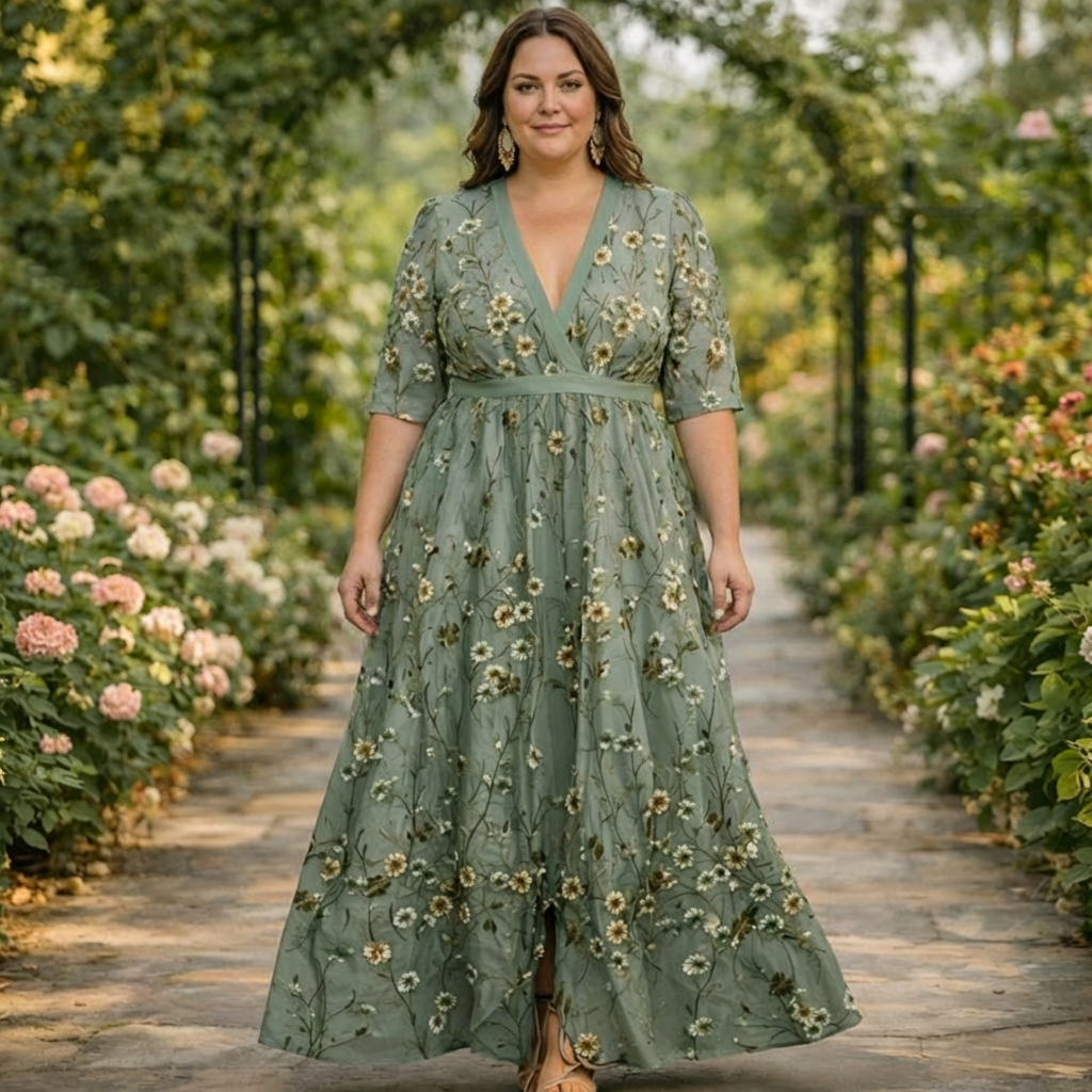 Juno | Botanical Elegance Maxi Dress