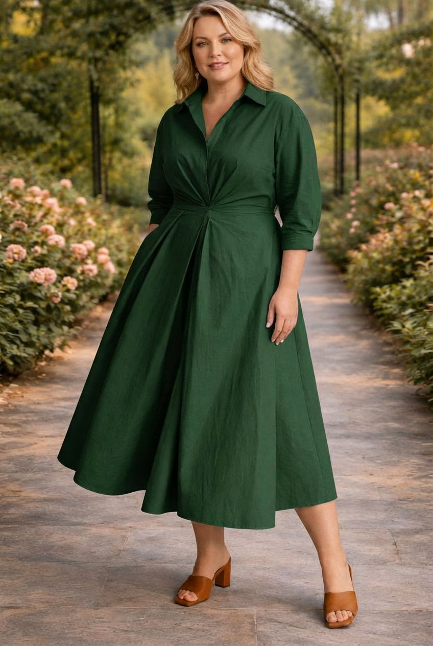 Lottie | Wrap-Front Flowing Maxi Dress