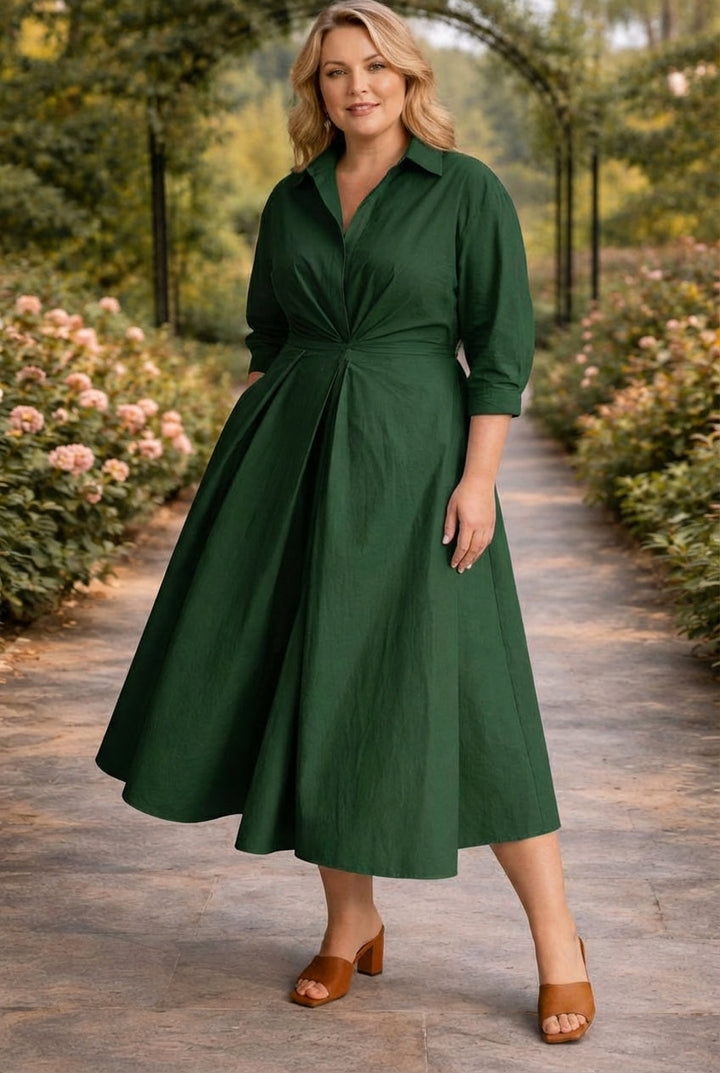 Lottie | Wrap-Front Flowing Maxi Dress