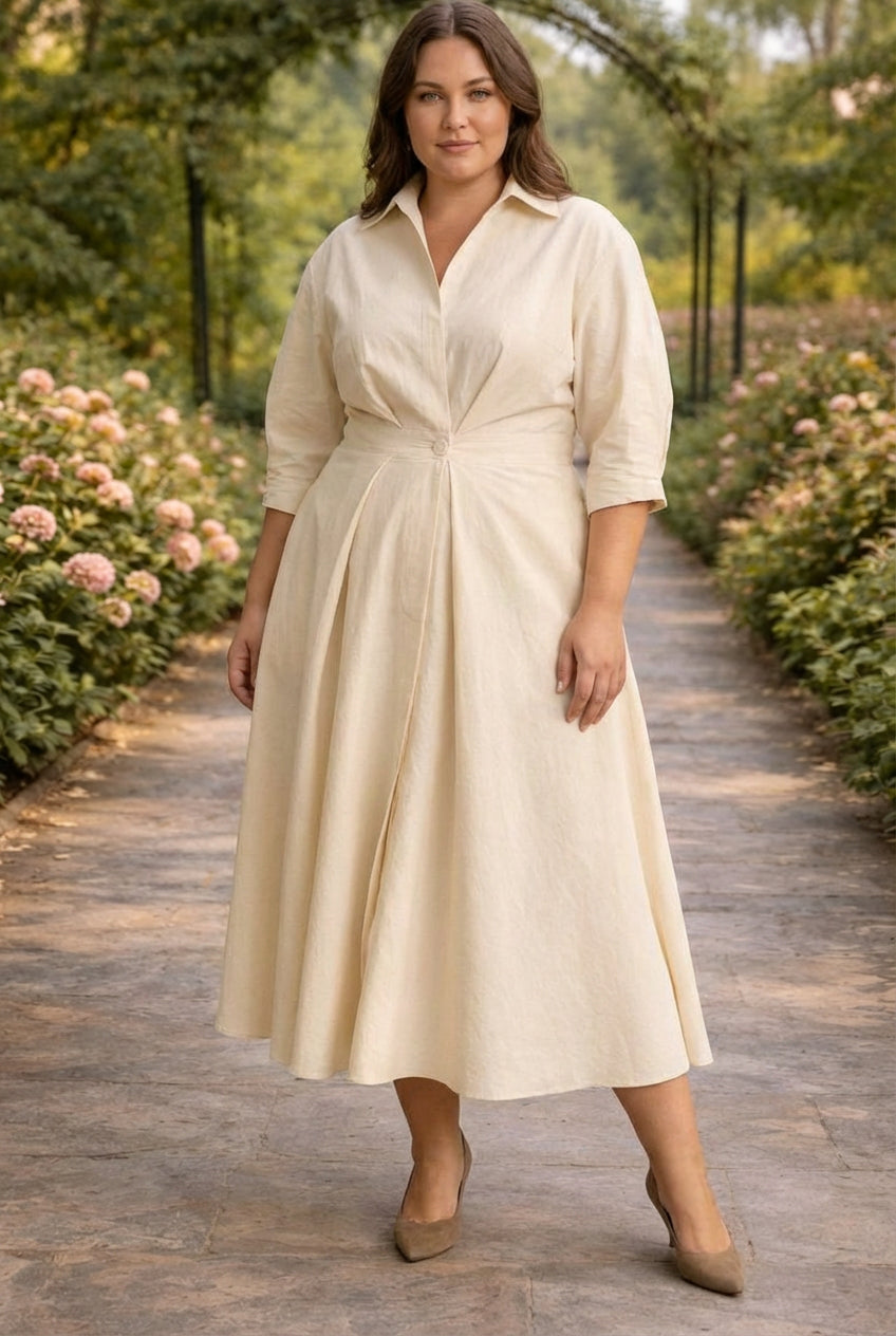 Lottie | Wrap-Front Flowing Maxi Dress