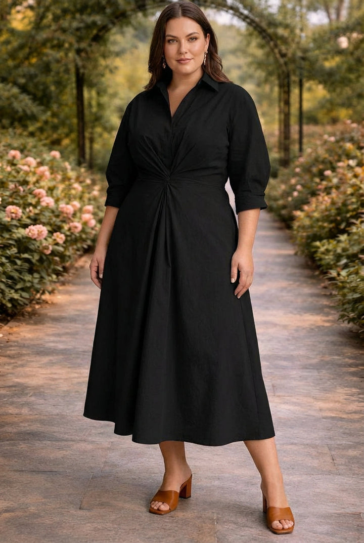 Lottie | Wrap-Front Flowing Maxi Dress