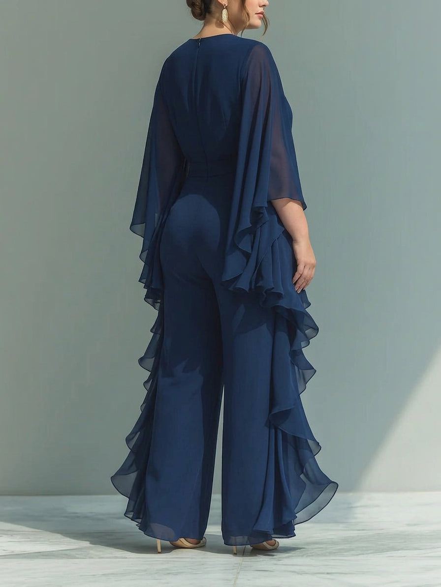 Lior | Elegant Flowing Evening Jumpsuit