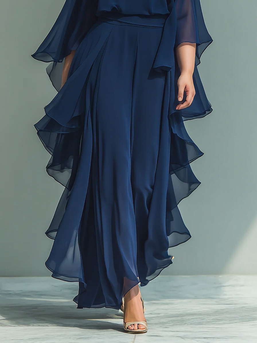 Lior | Elegant Flowing Evening Jumpsuit