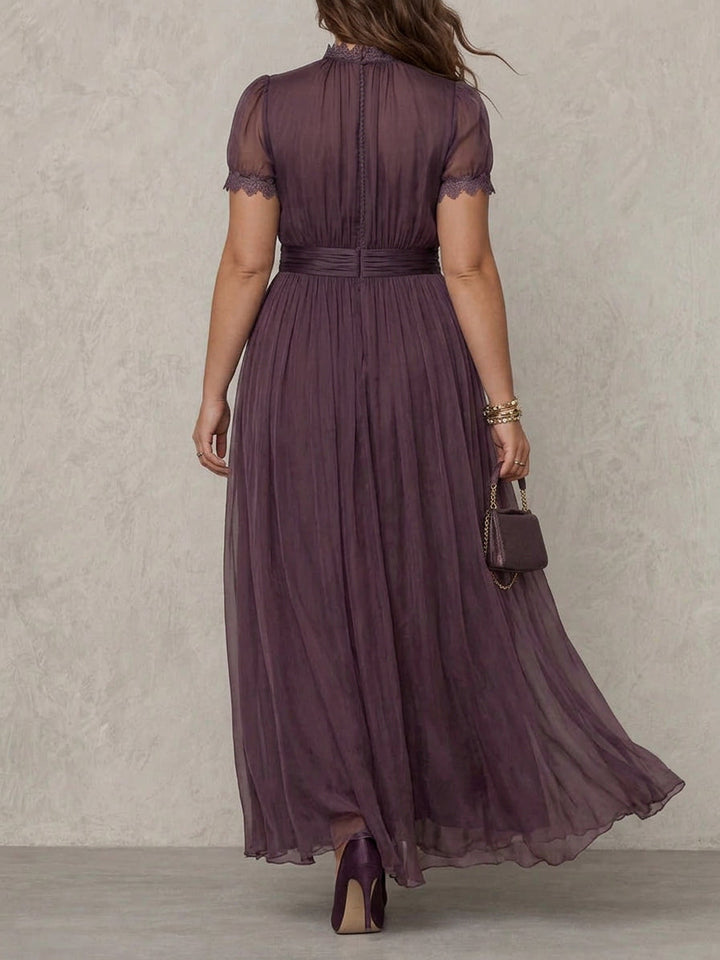 Aveline | Vintage Elegant Chiffon Maxi Dress