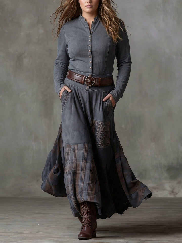 Cleo | Suede Dress with Belt