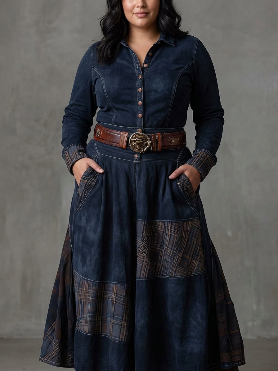 Cleo | Suede Dress with Belt