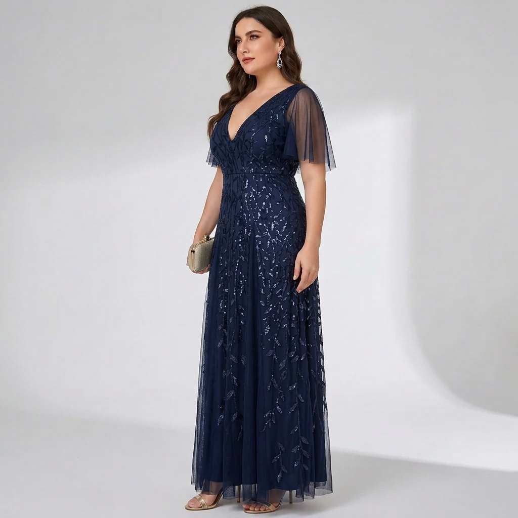 Yasmin | Enchanting Burgundy Evening Gown