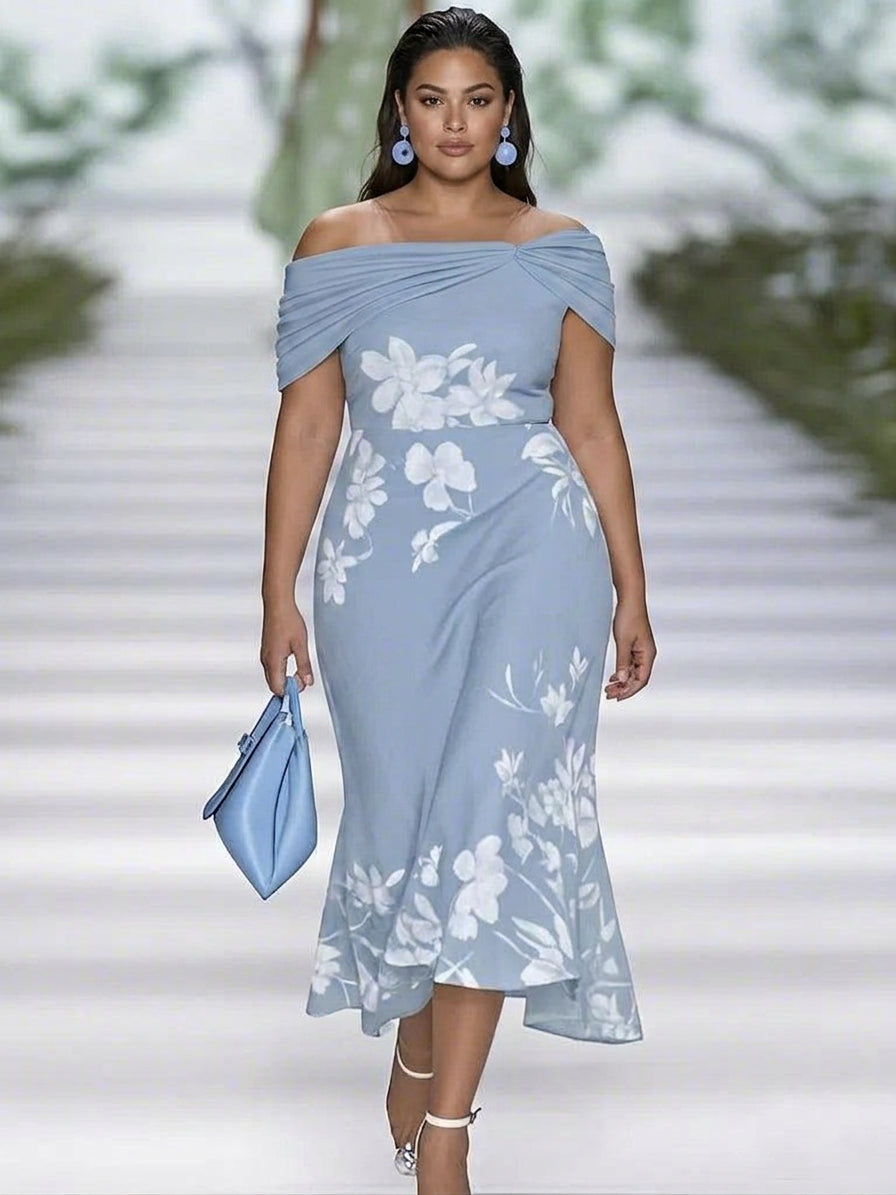 Jolie | Elegant Floral Print Dress