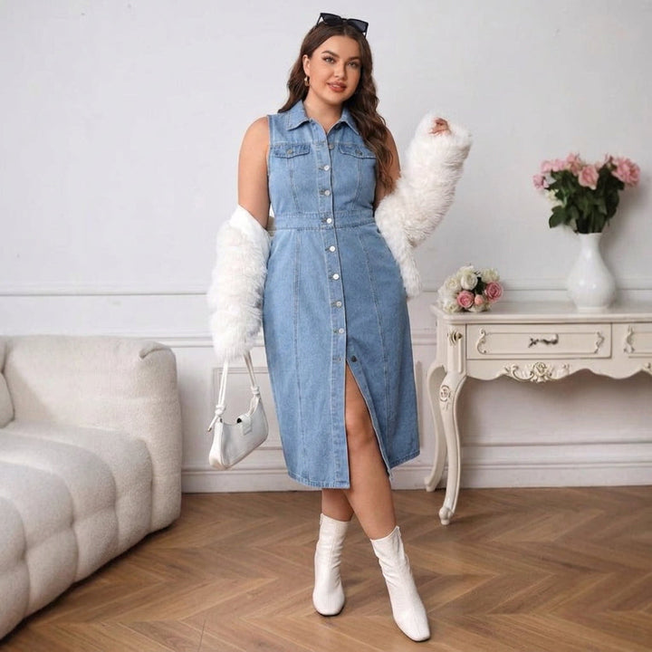 Ottilie Polo Denim Dress