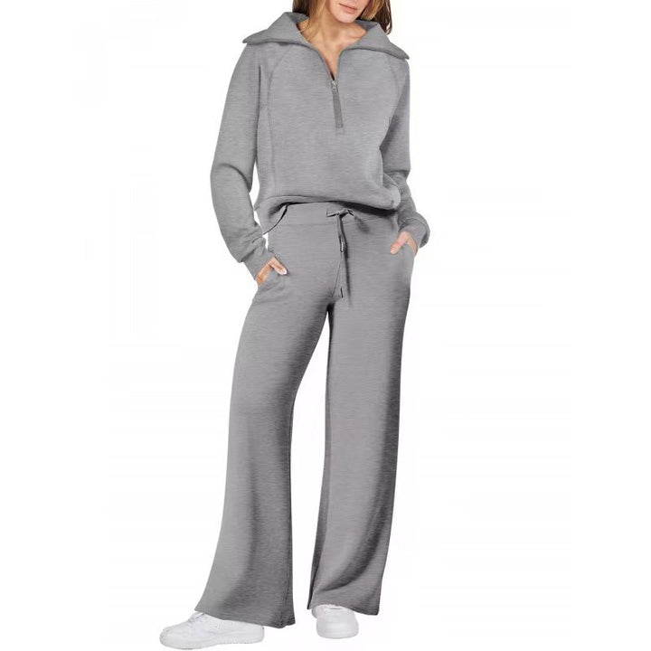Casual Sports 2-Piece Set for Women, Autumn Winter Outfit