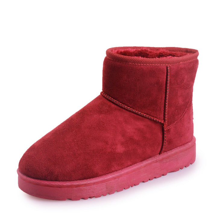 Faux Fur Snow Boots for Women, Warm Non-Slip Winter Boots