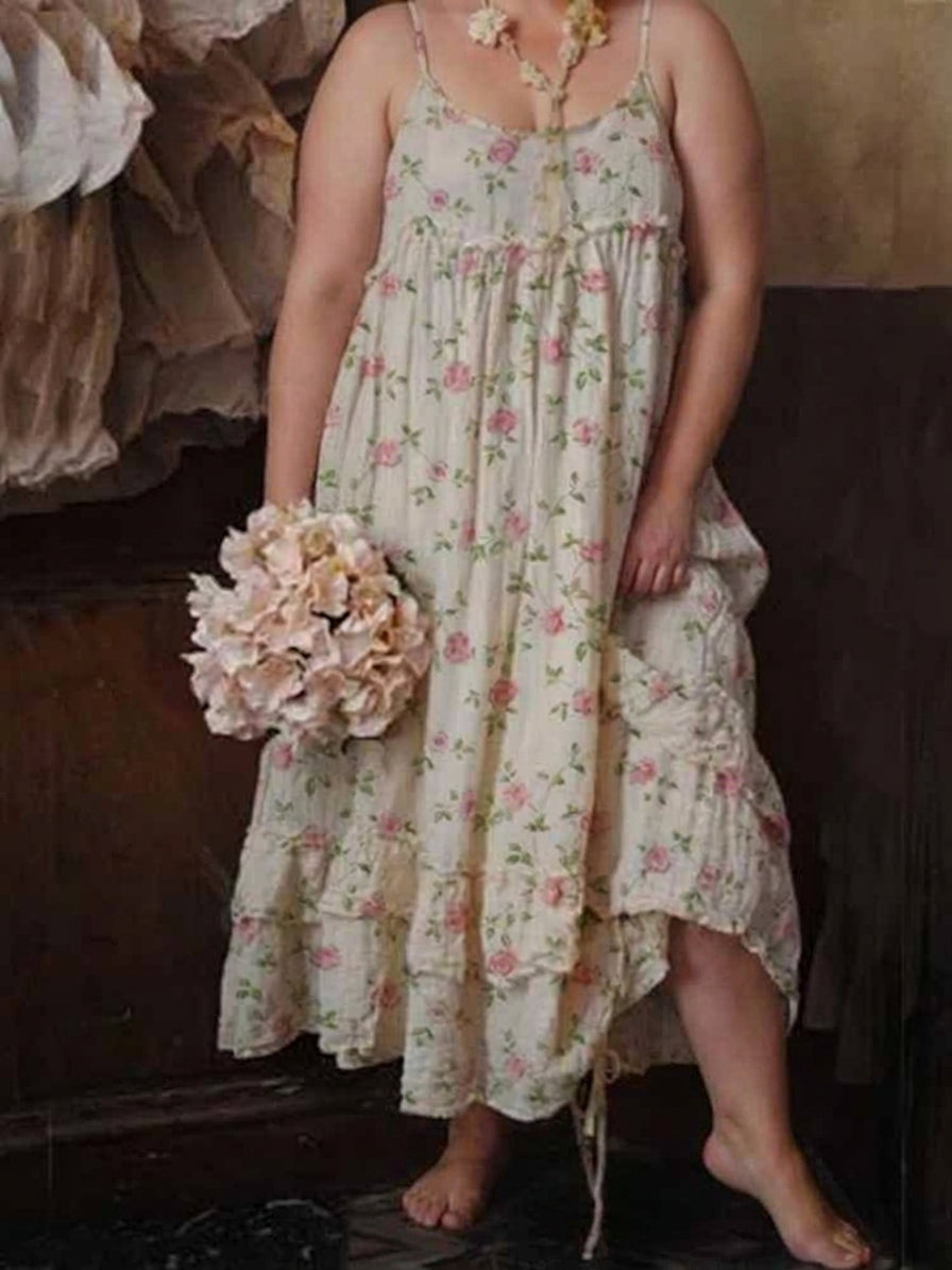 Selma Flower Maxi Dress: Effortless Elegance