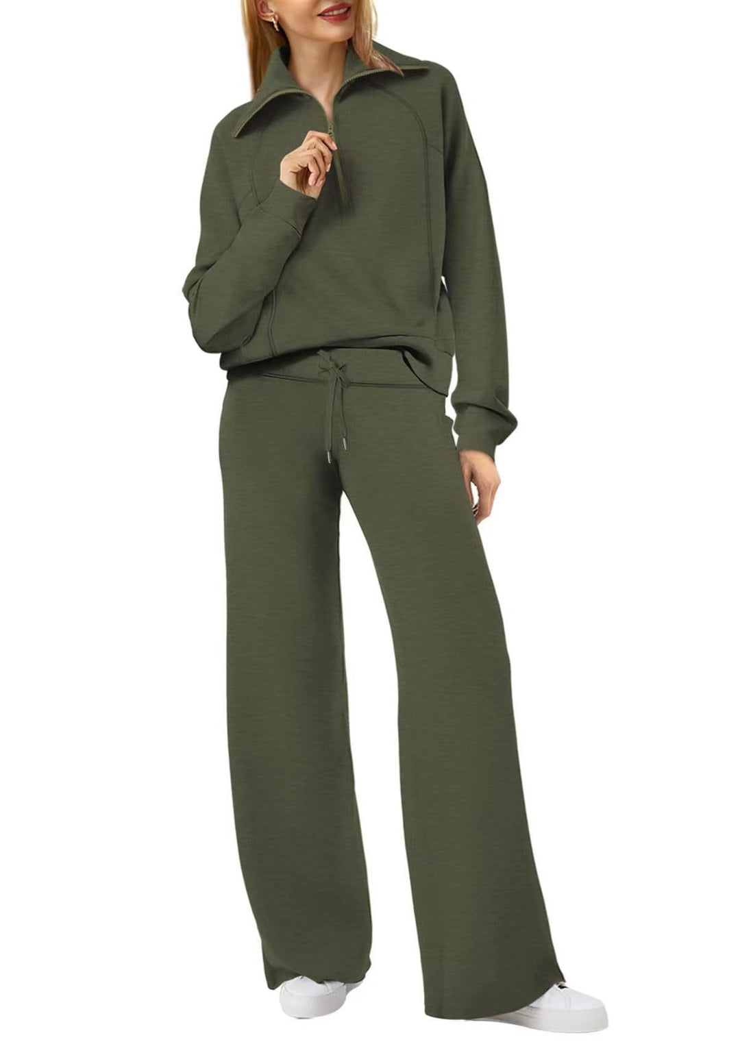 Casual Sports 2-Piece Set for Women, Autumn Winter Outfit