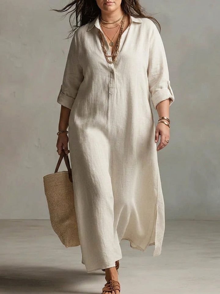 Ffion Long Sleeve Dress: Effortless Laid-Back Elegance