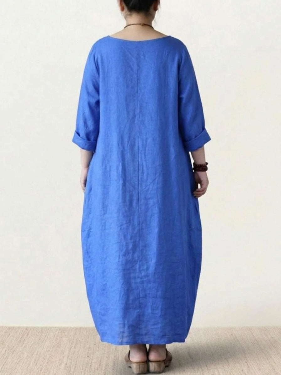 Women's Maxi Dress with Long Sleeves